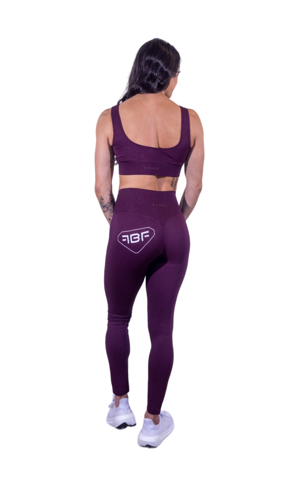 Ribbed Leggings - Plum