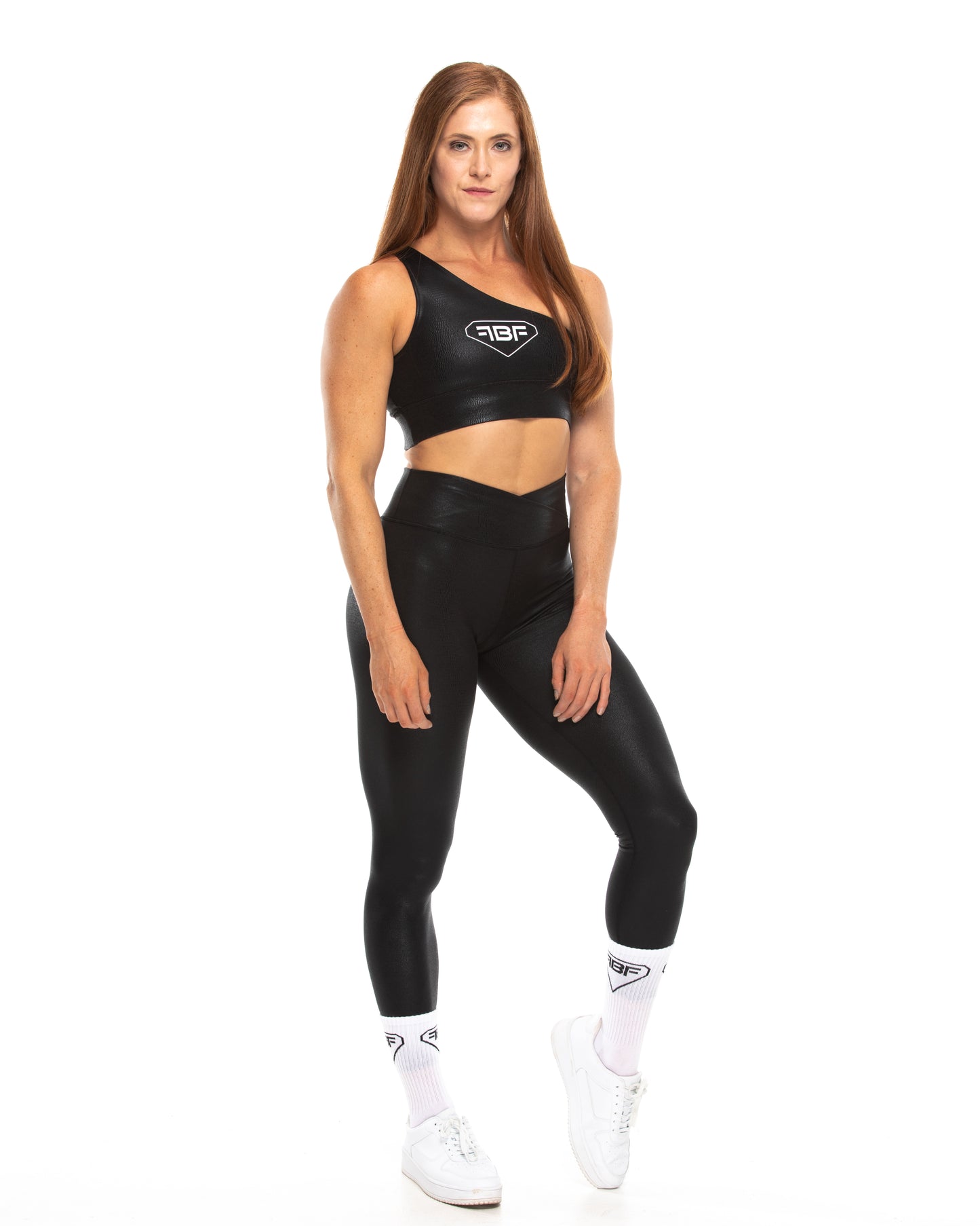 One Shoulder Bra - Crocodile
